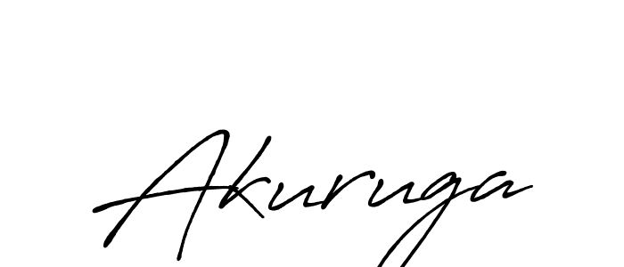 Also we have Akuruga name is the best signature style. Create professional handwritten signature collection using Antro_Vectra_Bolder autograph style. Akuruga signature style 7 images and pictures png