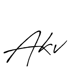 Also You can easily find your signature by using the search form. We will create Akv name handwritten signature images for you free of cost using Antro_Vectra_Bolder sign style. Akv signature style 7 images and pictures png