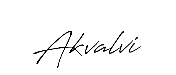 Create a beautiful signature design for name Akvalvi. With this signature (Antro_Vectra_Bolder) fonts, you can make a handwritten signature for free. Akvalvi signature style 7 images and pictures png