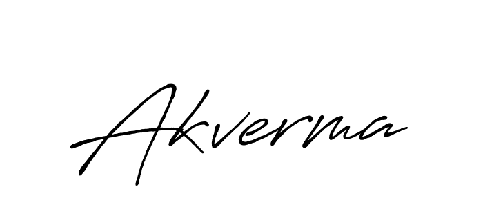 How to make Akverma name signature. Use Antro_Vectra_Bolder style for creating short signs online. This is the latest handwritten sign. Akverma signature style 7 images and pictures png