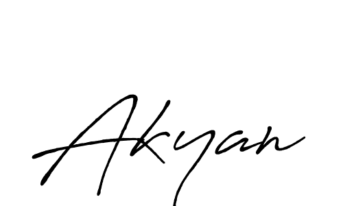 Similarly Antro_Vectra_Bolder is the best handwritten signature design. Signature creator online .You can use it as an online autograph creator for name Akyan. Akyan signature style 7 images and pictures png