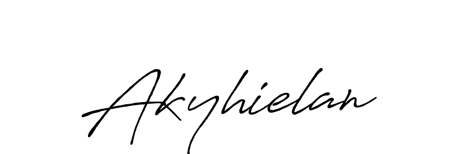 The best way (Antro_Vectra_Bolder) to make a short signature is to pick only two or three words in your name. The name Akyhielan include a total of six letters. For converting this name. Akyhielan signature style 7 images and pictures png