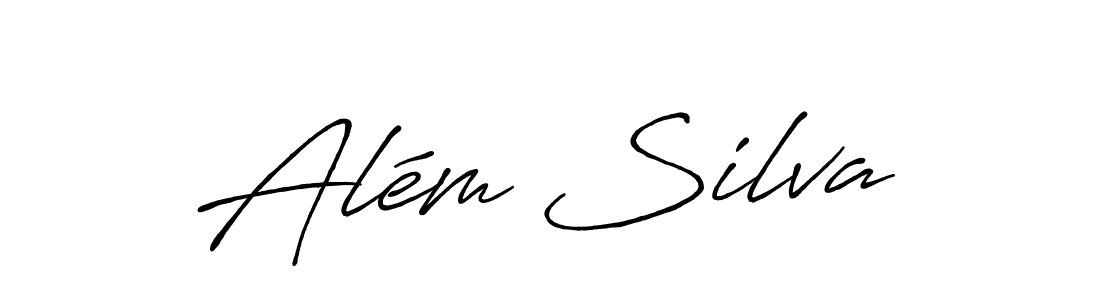 Use a signature maker to create a handwritten signature online. With this signature software, you can design (Antro_Vectra_Bolder) your own signature for name Além Silva. Além Silva signature style 7 images and pictures png