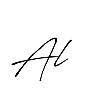 Create a beautiful signature design for name Al . With this signature (Antro_Vectra_Bolder) fonts, you can make a handwritten signature for free. Al  signature style 7 images and pictures png