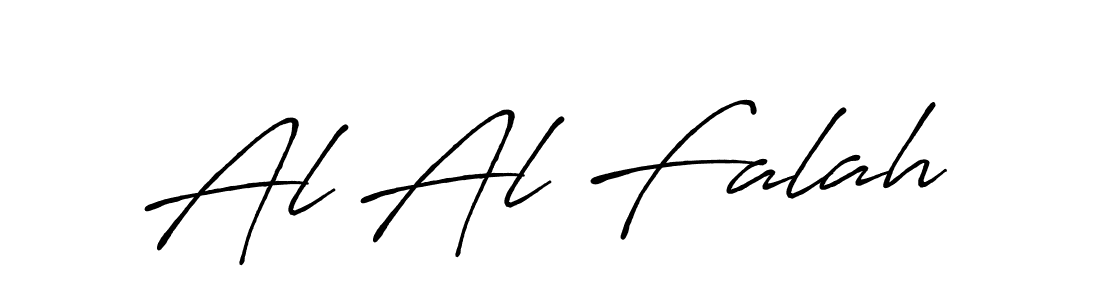 Design your own signature with our free online signature maker. With this signature software, you can create a handwritten (Antro_Vectra_Bolder) signature for name Al Al Falah. Al Al Falah signature style 7 images and pictures png