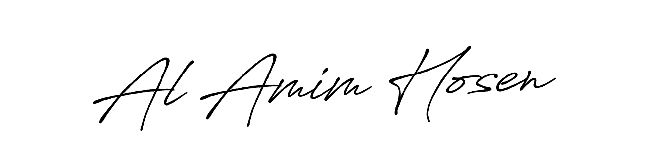 You should practise on your own different ways (Antro_Vectra_Bolder) to write your name (Al Amim Hosen) in signature. don't let someone else do it for you. Al Amim Hosen signature style 7 images and pictures png