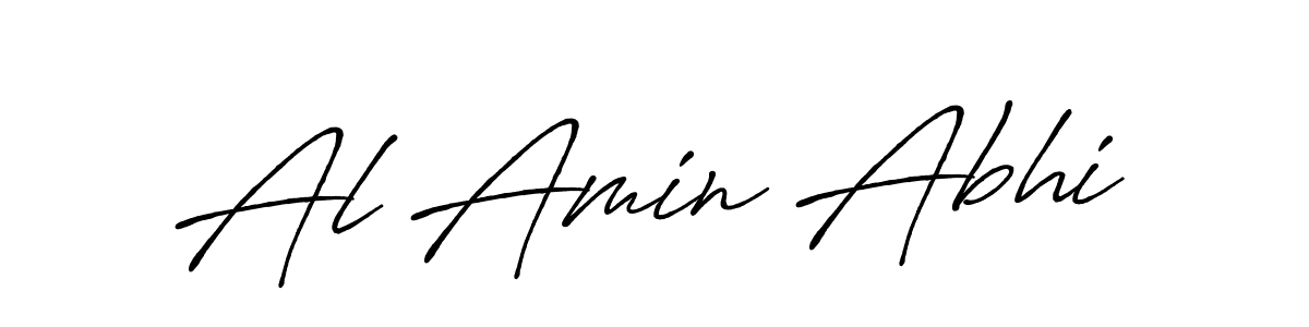 It looks lik you need a new signature style for name Al Amin Abhi. Design unique handwritten (Antro_Vectra_Bolder) signature with our free signature maker in just a few clicks. Al Amin Abhi signature style 7 images and pictures png