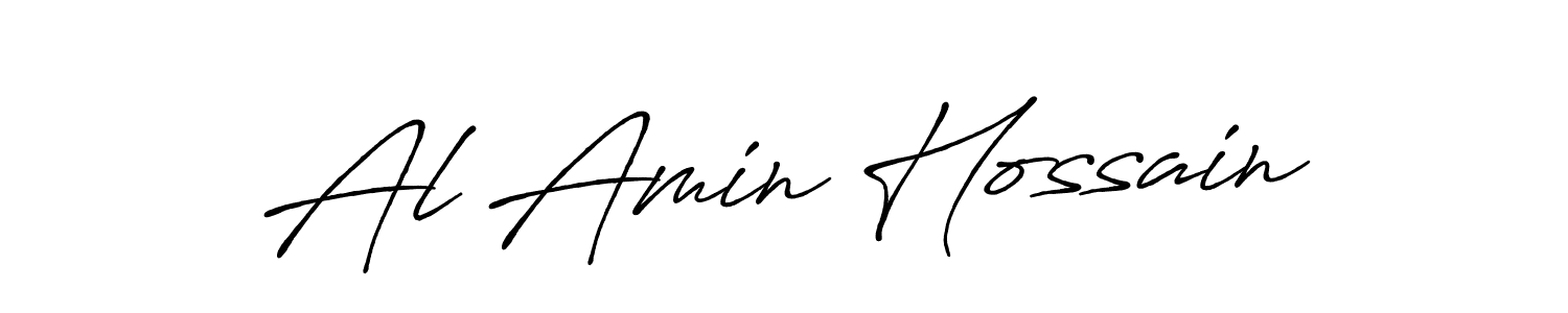 Also we have Al Amin Hossain name is the best signature style. Create professional handwritten signature collection using Antro_Vectra_Bolder autograph style. Al Amin Hossain signature style 7 images and pictures png