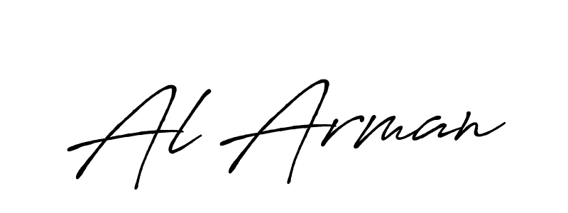 Al Arman stylish signature style. Best Handwritten Sign (Antro_Vectra_Bolder) for my name. Handwritten Signature Collection Ideas for my name Al Arman. Al Arman signature style 7 images and pictures png