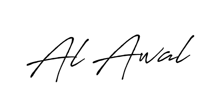 Make a beautiful signature design for name Al Awal. With this signature (Antro_Vectra_Bolder) style, you can create a handwritten signature for free. Al Awal signature style 7 images and pictures png