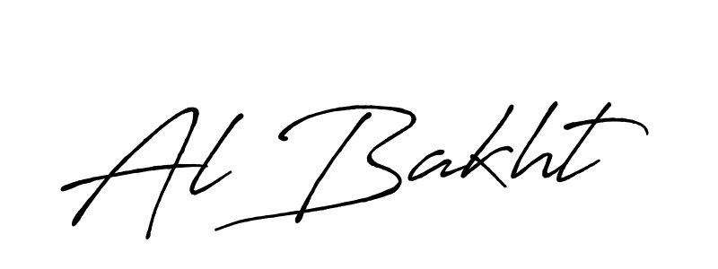 Create a beautiful signature design for name Al Bakht. With this signature (Antro_Vectra_Bolder) fonts, you can make a handwritten signature for free. Al Bakht signature style 7 images and pictures png