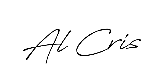 How to make Al Cris name signature. Use Antro_Vectra_Bolder style for creating short signs online. This is the latest handwritten sign. Al Cris signature style 7 images and pictures png