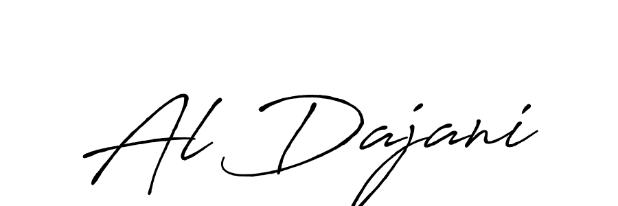 How to make Al Dajani signature? Antro_Vectra_Bolder is a professional autograph style. Create handwritten signature for Al Dajani name. Al Dajani signature style 7 images and pictures png