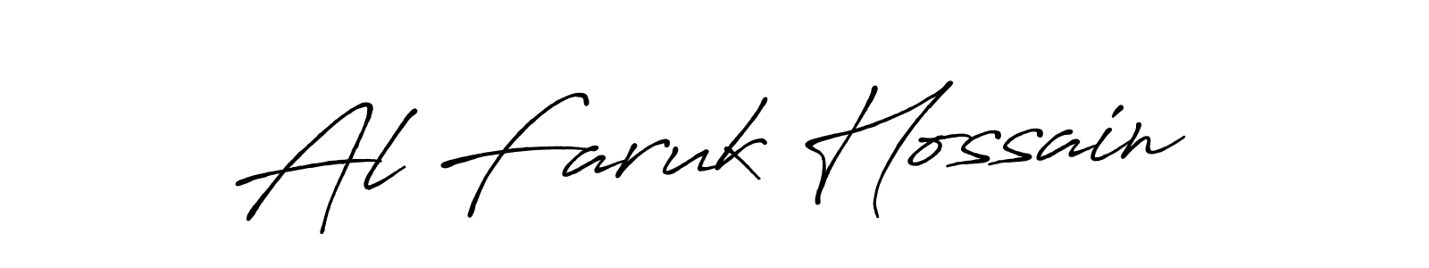 Design your own signature with our free online signature maker. With this signature software, you can create a handwritten (Antro_Vectra_Bolder) signature for name Al Faruk Hossain. Al Faruk Hossain signature style 7 images and pictures png