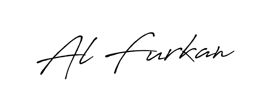 Use a signature maker to create a handwritten signature online. With this signature software, you can design (Antro_Vectra_Bolder) your own signature for name Al Furkan. Al Furkan signature style 7 images and pictures png