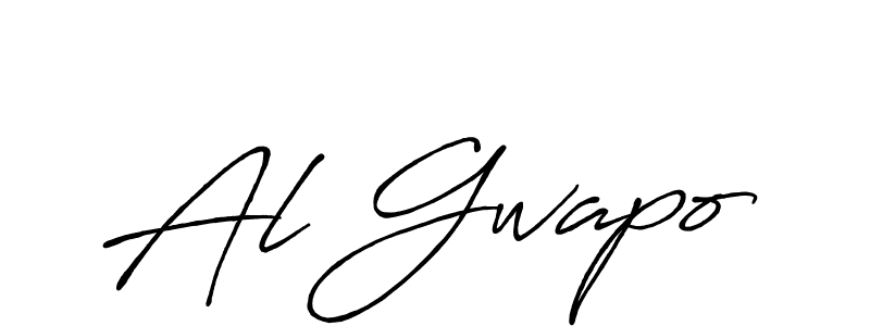 Also You can easily find your signature by using the search form. We will create Al Gwapo name handwritten signature images for you free of cost using Antro_Vectra_Bolder sign style. Al Gwapo signature style 7 images and pictures png