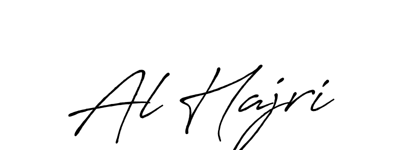 Make a beautiful signature design for name Al Hajri. With this signature (Antro_Vectra_Bolder) style, you can create a handwritten signature for free. Al Hajri signature style 7 images and pictures png