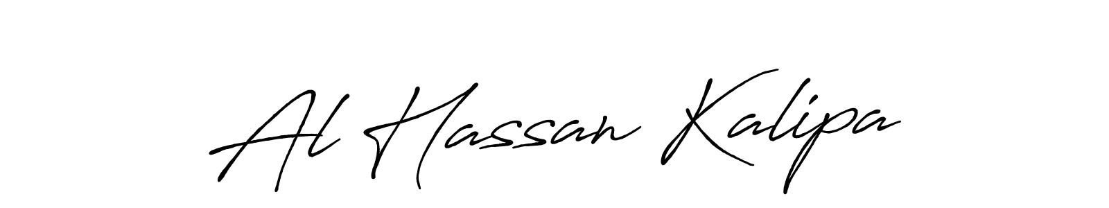 How to make Al Hassan Kalipa name signature. Use Antro_Vectra_Bolder style for creating short signs online. This is the latest handwritten sign. Al Hassan Kalipa signature style 7 images and pictures png