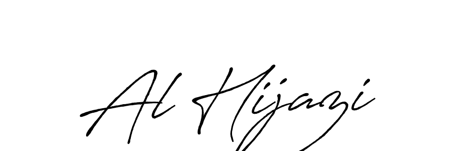 Use a signature maker to create a handwritten signature online. With this signature software, you can design (Antro_Vectra_Bolder) your own signature for name Al Hijazi. Al Hijazi signature style 7 images and pictures png