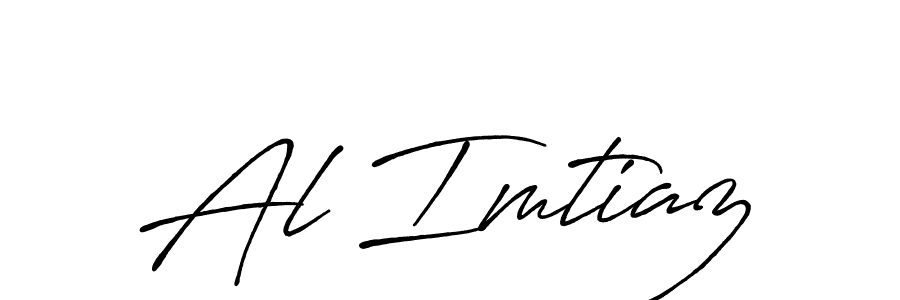 Create a beautiful signature design for name Al Imtiaz. With this signature (Antro_Vectra_Bolder) fonts, you can make a handwritten signature for free. Al Imtiaz signature style 7 images and pictures png