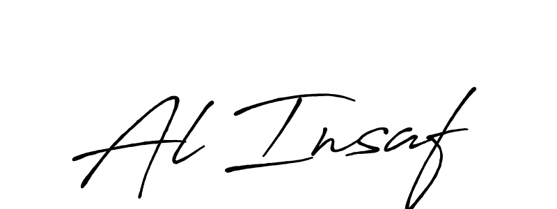 Use a signature maker to create a handwritten signature online. With this signature software, you can design (Antro_Vectra_Bolder) your own signature for name Al Insaf. Al Insaf signature style 7 images and pictures png