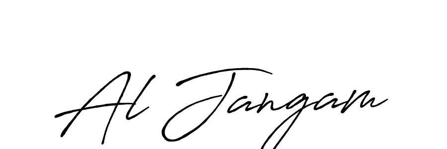 Make a beautiful signature design for name Al Jangam. With this signature (Antro_Vectra_Bolder) style, you can create a handwritten signature for free. Al Jangam signature style 7 images and pictures png