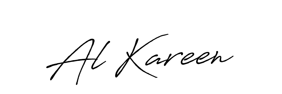 Use a signature maker to create a handwritten signature online. With this signature software, you can design (Antro_Vectra_Bolder) your own signature for name Al Kareen. Al Kareen signature style 7 images and pictures png