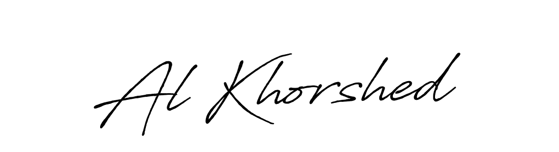 Al Khorshed stylish signature style. Best Handwritten Sign (Antro_Vectra_Bolder) for my name. Handwritten Signature Collection Ideas for my name Al Khorshed. Al Khorshed signature style 7 images and pictures png