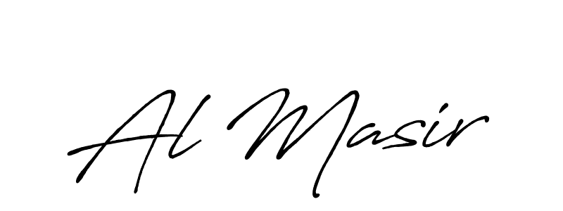 Also we have Al Masir name is the best signature style. Create professional handwritten signature collection using Antro_Vectra_Bolder autograph style. Al Masir signature style 7 images and pictures png