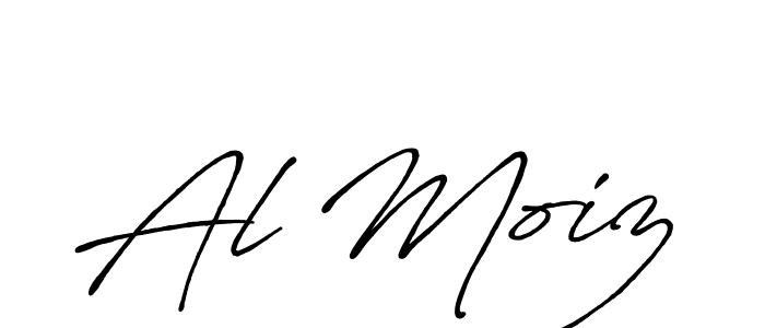 Al Moiz stylish signature style. Best Handwritten Sign (Antro_Vectra_Bolder) for my name. Handwritten Signature Collection Ideas for my name Al Moiz. Al Moiz signature style 7 images and pictures png