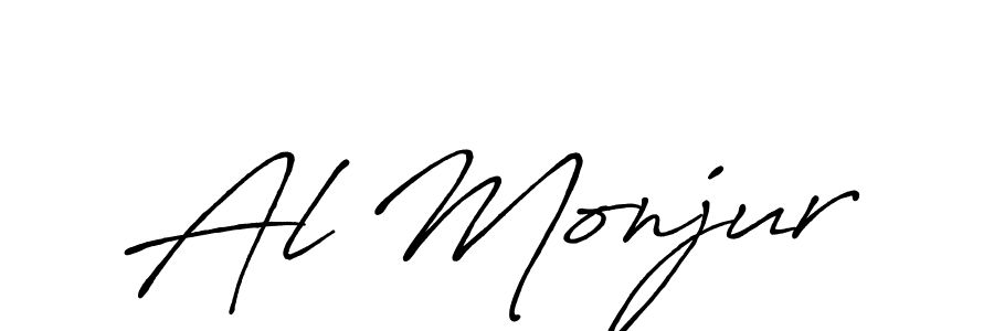Also You can easily find your signature by using the search form. We will create Al Monjur name handwritten signature images for you free of cost using Antro_Vectra_Bolder sign style. Al Monjur signature style 7 images and pictures png