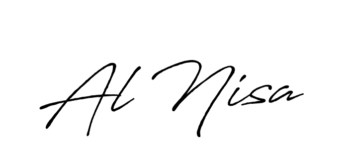 Also we have Al Nisa name is the best signature style. Create professional handwritten signature collection using Antro_Vectra_Bolder autograph style. Al Nisa signature style 7 images and pictures png