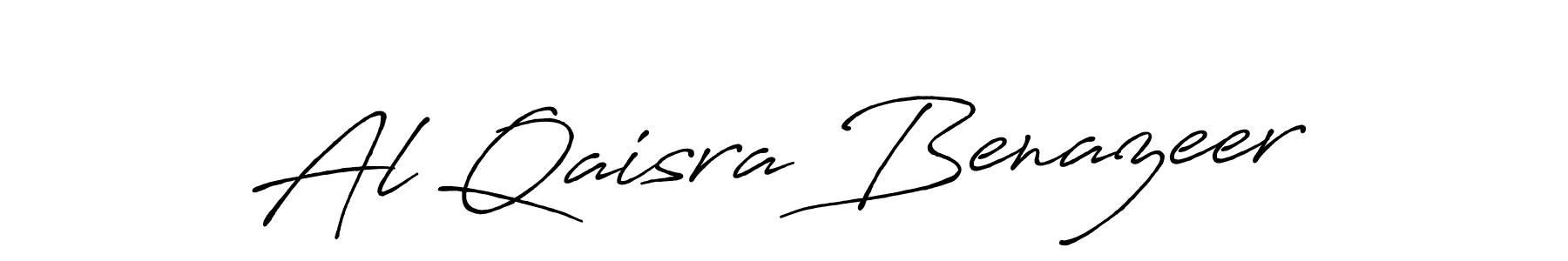 Design your own signature with our free online signature maker. With this signature software, you can create a handwritten (Antro_Vectra_Bolder) signature for name Al Qaisra Benazeer. Al Qaisra Benazeer signature style 7 images and pictures png