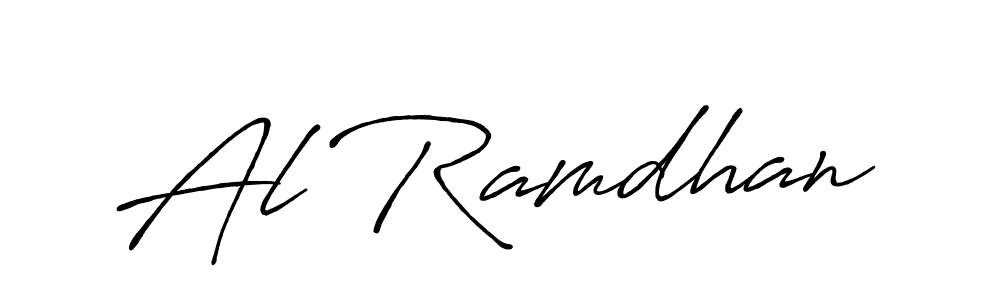 Similarly Antro_Vectra_Bolder is the best handwritten signature design. Signature creator online .You can use it as an online autograph creator for name Al Ramdhan. Al Ramdhan signature style 7 images and pictures png