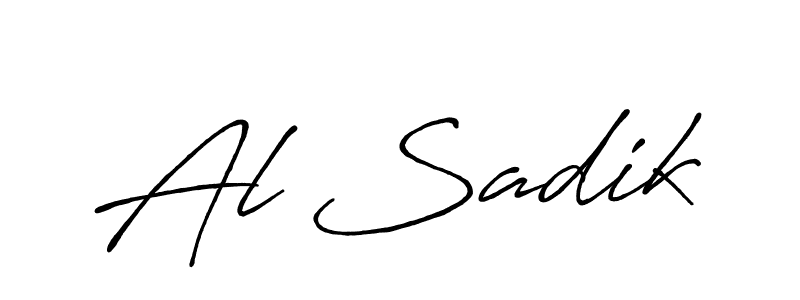 The best way (Antro_Vectra_Bolder) to make a short signature is to pick only two or three words in your name. The name Al Sadik include a total of six letters. For converting this name. Al Sadik signature style 7 images and pictures png