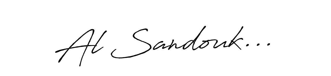 Al Sandouk... stylish signature style. Best Handwritten Sign (Antro_Vectra_Bolder) for my name. Handwritten Signature Collection Ideas for my name Al Sandouk.... Al Sandouk... signature style 7 images and pictures png