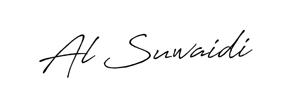 Use a signature maker to create a handwritten signature online. With this signature software, you can design (Antro_Vectra_Bolder) your own signature for name Al Suwaidi. Al Suwaidi signature style 7 images and pictures png