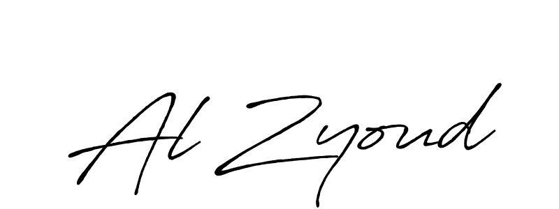 Create a beautiful signature design for name Al Zyoud. With this signature (Antro_Vectra_Bolder) fonts, you can make a handwritten signature for free. Al Zyoud signature style 7 images and pictures png