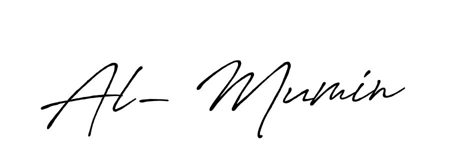 Also we have Al- Mumin name is the best signature style. Create professional handwritten signature collection using Antro_Vectra_Bolder autograph style. Al- Mumin signature style 7 images and pictures png