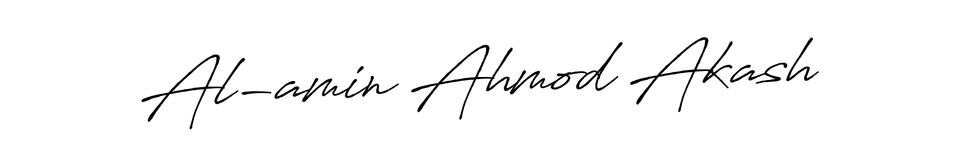 Also we have Al-amin Ahmod Akash name is the best signature style. Create professional handwritten signature collection using Antro_Vectra_Bolder autograph style. Al-amin Ahmod Akash signature style 7 images and pictures png