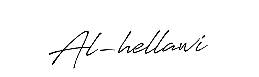How to make Al-hellawi signature? Antro_Vectra_Bolder is a professional autograph style. Create handwritten signature for Al-hellawi name. Al-hellawi signature style 7 images and pictures png