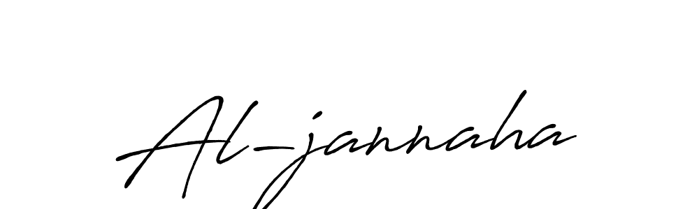 How to make Al-jannaha signature? Antro_Vectra_Bolder is a professional autograph style. Create handwritten signature for Al-jannaha name. Al-jannaha signature style 7 images and pictures png