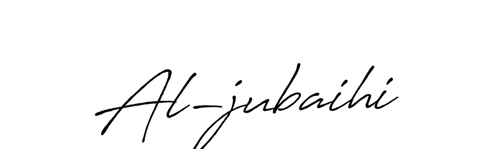 How to make Al-jubaihi name signature. Use Antro_Vectra_Bolder style for creating short signs online. This is the latest handwritten sign. Al-jubaihi signature style 7 images and pictures png