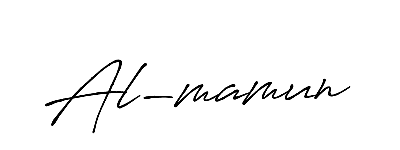 Create a beautiful signature design for name Al-mamun. With this signature (Antro_Vectra_Bolder) fonts, you can make a handwritten signature for free. Al-mamun signature style 7 images and pictures png