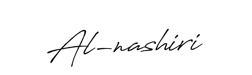 Use a signature maker to create a handwritten signature online. With this signature software, you can design (Antro_Vectra_Bolder) your own signature for name Al-nashiri. Al-nashiri signature style 7 images and pictures png