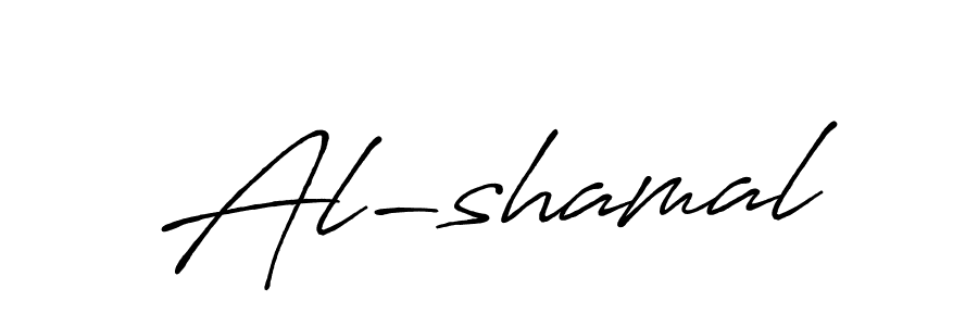 The best way (Antro_Vectra_Bolder) to make a short signature is to pick only two or three words in your name. The name Al-shamal include a total of six letters. For converting this name. Al-shamal signature style 7 images and pictures png