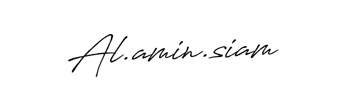 Use a signature maker to create a handwritten signature online. With this signature software, you can design (Antro_Vectra_Bolder) your own signature for name Al.amin.siam. Al.amin.siam signature style 7 images and pictures png