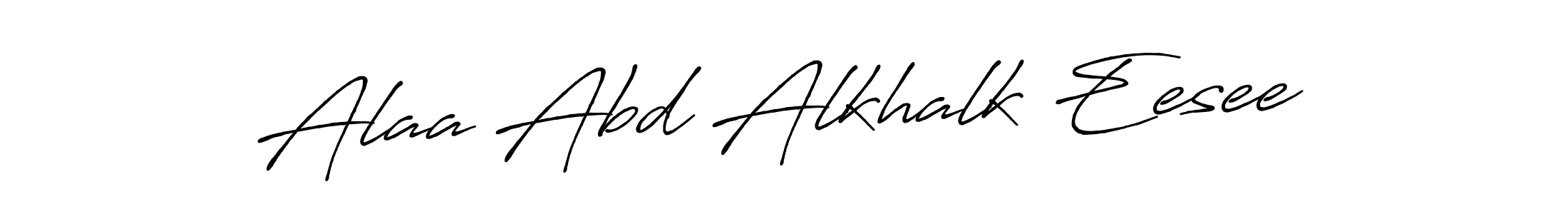 Make a beautiful signature design for name Alaa Abd Alkhalk Eesee. With this signature (Antro_Vectra_Bolder) style, you can create a handwritten signature for free. Alaa Abd Alkhalk Eesee signature style 7 images and pictures png