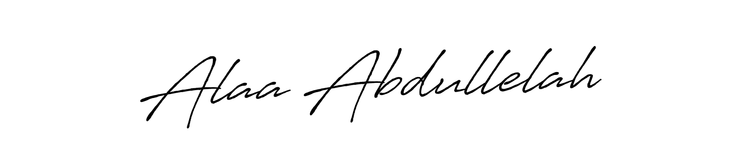You should practise on your own different ways (Antro_Vectra_Bolder) to write your name (Alaa Abdullelah) in signature. don't let someone else do it for you. Alaa Abdullelah signature style 7 images and pictures png