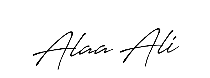 How to make Alaa Ali signature? Antro_Vectra_Bolder is a professional autograph style. Create handwritten signature for Alaa Ali name. Alaa Ali signature style 7 images and pictures png